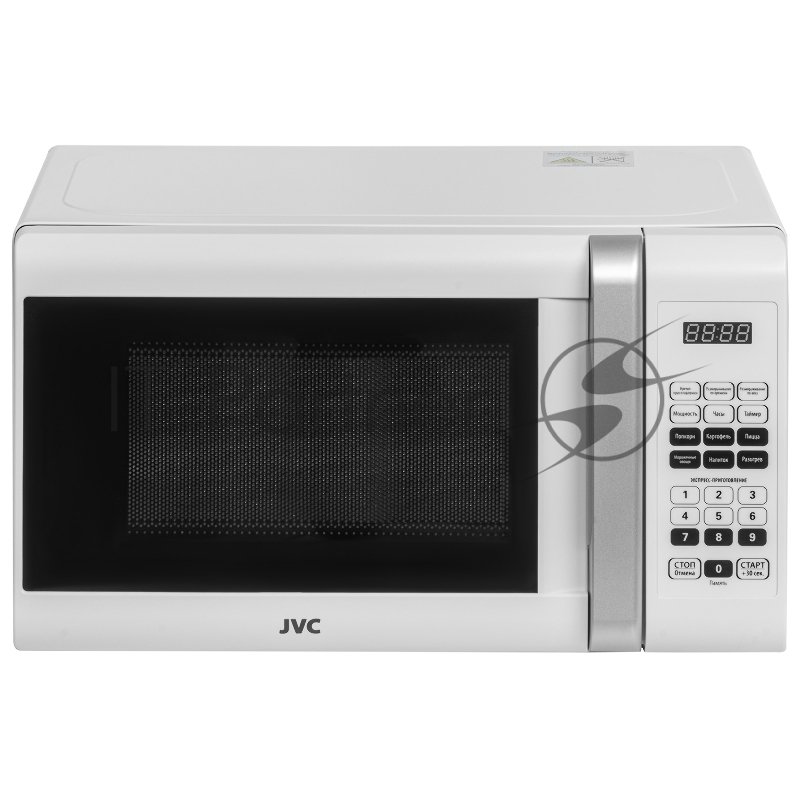 Микроволновая печь JVC JK-MW380S белый, 20 л, 700 Вт, переключатели - сенсор