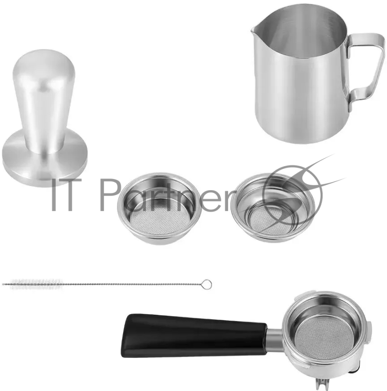 Кофеварка рожковая Kitfort КТ-7170 2900Вт серебристый/черный