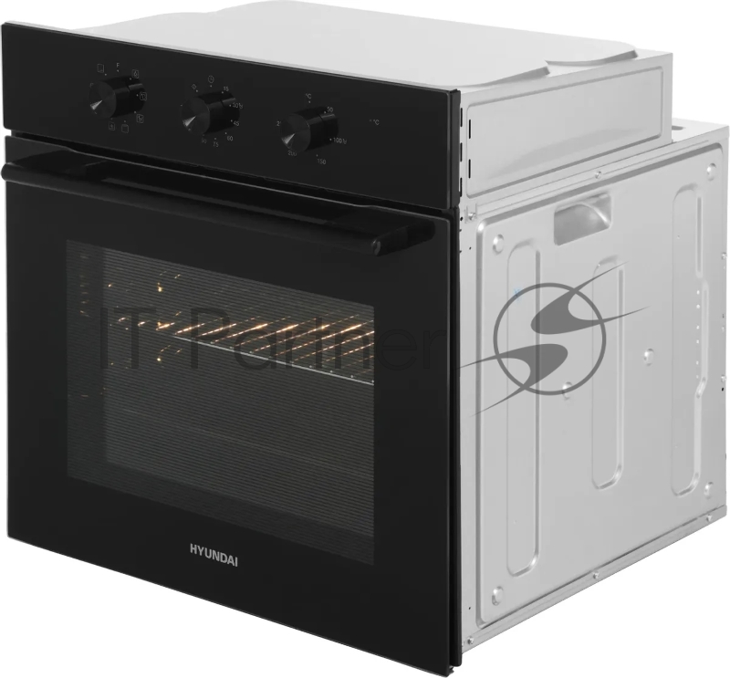 Духовой шкаф Электрический Hyundai HEO 66412 BG черный