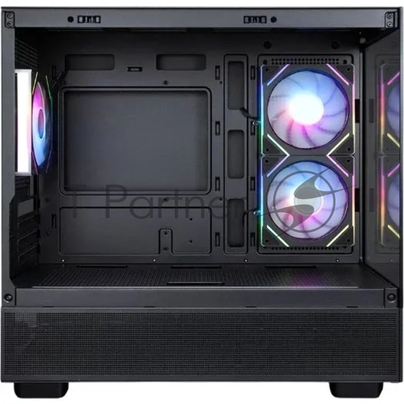 Корпус 1STPLAYER MIKU Mi5 ARGB Black / mATX / 3x120mm ARGB fans / Mi5-BK-2FC7R-1FC7
