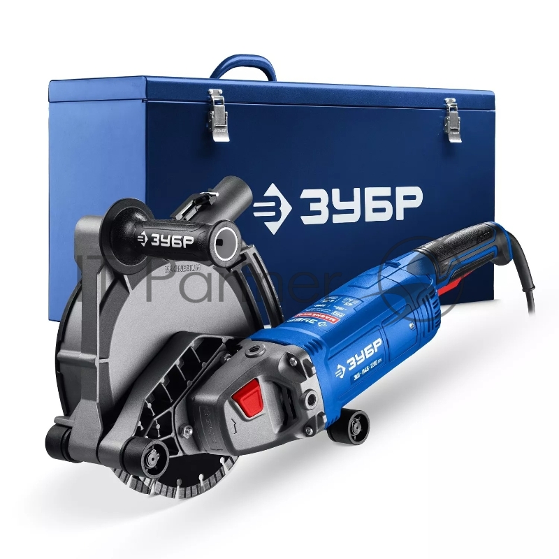 Штроборез (бороздодел), ЗУБР d 180 мм, 2200 Вт, 45 мм, метал. ящик, Профессионал (ЗШ-П45-2200 ПТК)