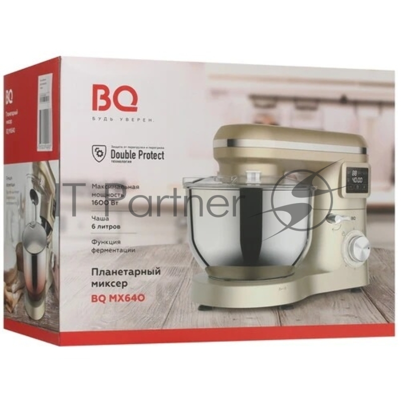 Миксер планетарный BQ MX640, 1600Вт, серебристый