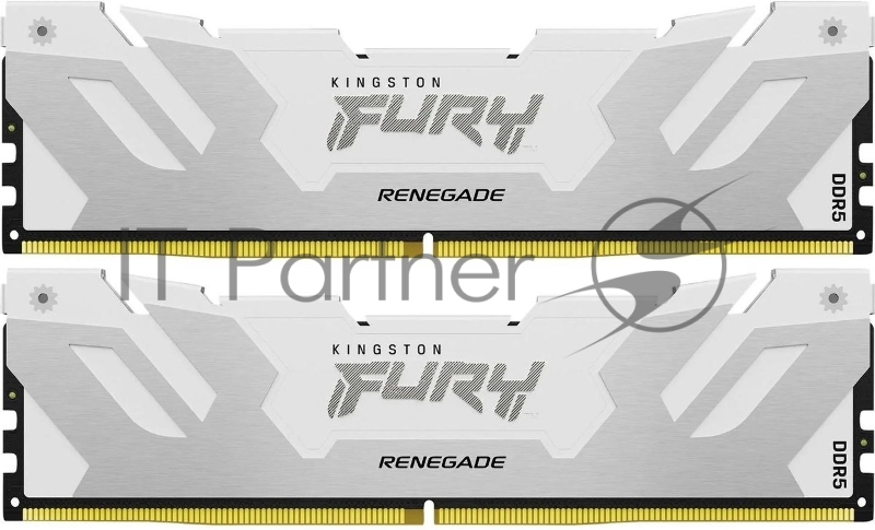 Модуль памяти Kingston FURY Renegade White XMP 32GB 7600MT/s DDR5 CL38 DIMM (Kit of 2) KF576C38RWK2-32