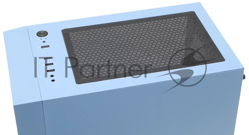 Корпус WIZMAX EM1 Woofer, mATX, mITX синий, Mini-Tower, без БП, TG, 1x160mm + 1x120mm LED, 1xUSB-A 3.0 + 2xUSB-A 2.0