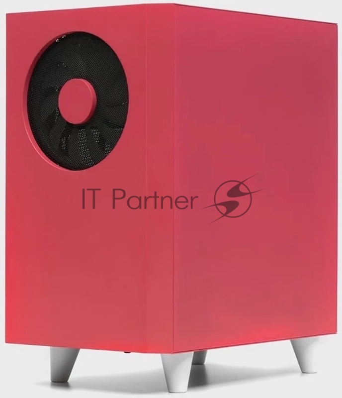 Корпус WIZMAX EM1 Woofer, mATX, mITX красный, Mini-Tower, без БП, TG, 1x160mm + 1x120mm LED, 1xUSB-A 3.0 + 2xUSB-A 2.0