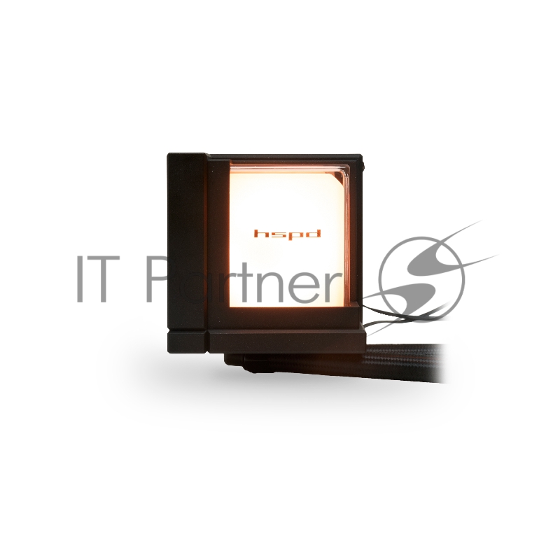 Водяное охлаждение для процессора/ Water Cooling System HSPD W1360 ARGB BLACK (300, 360mm, Black, ARGB/ Fans: 3x120mm, 71CFM, 27dBA, 1800RPM/ Pump height 62mm, 30dBA, 2500RPM, Rad thickness 27mm/ S: 1851, 1700, 1200, 20XX, 115X, AM5, AM4)