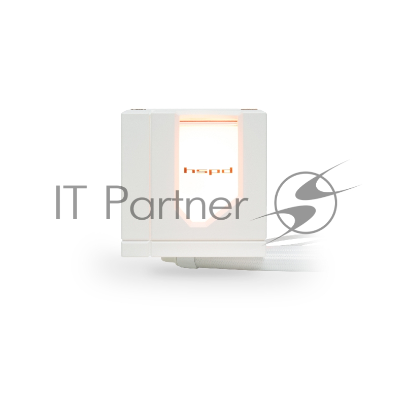 Водяное охлаждение для процессора/ Water Cooling System HSPD W1360 ARGB WHITE (300, 360mm, White, ARGB/ Fans: 3x120mm, 71CFM, 27dBA, 1800RPM/ Pump height 62mm, 30dBA, 2500RPM, Rad thickness 27mm/ S: 1851, 1700, 1200, 20XX, 115X, AM5, AM4)