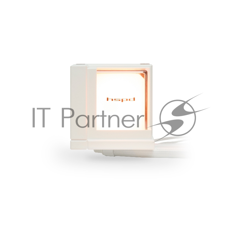 Водяное охлаждение для процессора/ Water Cooling System HSPD W1360 ARGB WHITE (300, 360mm, White, ARGB/ Fans: 3x120mm, 71CFM, 27dBA, 1800RPM/ Pump height 62mm, 30dBA, 2500RPM, Rad thickness 27mm/ S: 1851, 1700, 1200, 20XX, 115X, AM5, AM4)