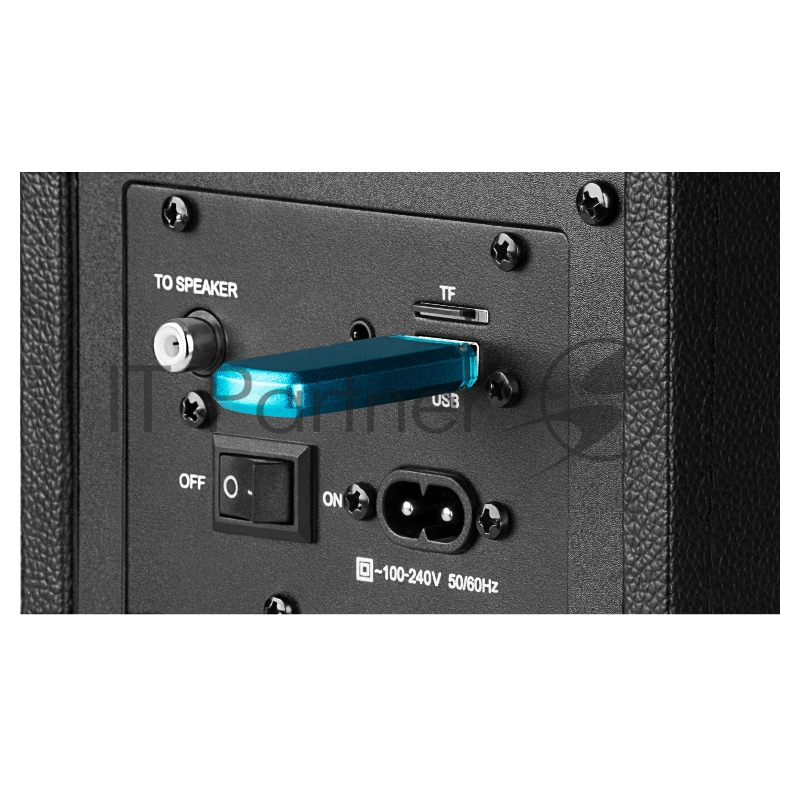 Колонки SVEN SPS-730 2.0 чёрные (2x25Вт , экокожа, USB/SD, пульт ДУ, Bluetooth)
