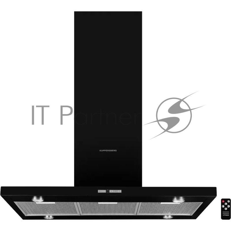 Вытяжка островная Kuppersberg/ Островная вытяжка, ширина 90, отвод/рециркуляция, 850 м3/час, электронное конопочное управление, 5-ти ступенчатая регулировка мощностита, ймер на отключение 15 мин., светодиодное освещение 4x2 Вт, металлические жироулав