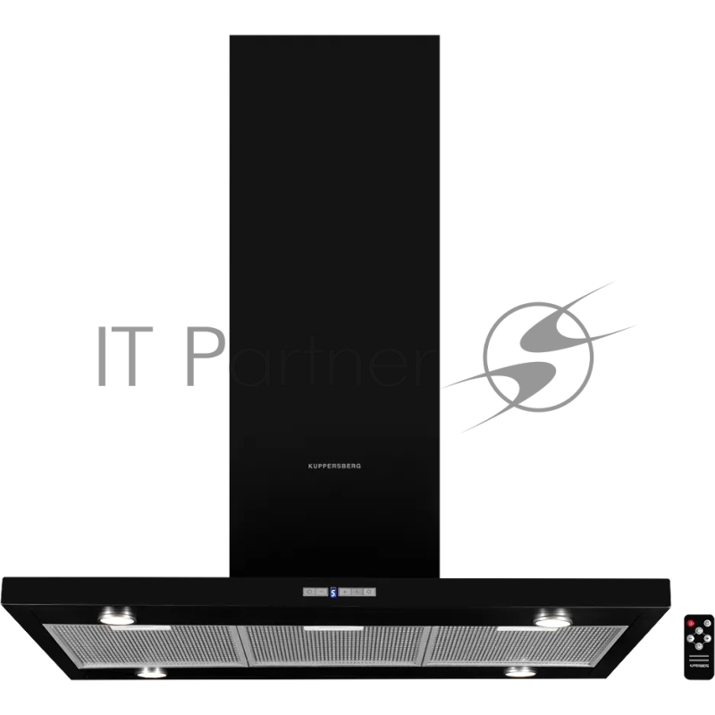 Вытяжка островная Kuppersberg/ Островная вытяжка, ширина 90, отвод/рециркуляция, 850 м3/час, электронное конопочное управление, 5-ти ступенчатая регулировка мощностита, ймер на отключение 15 мин., светодиодное освещение 4x2 Вт, металлические жироулав