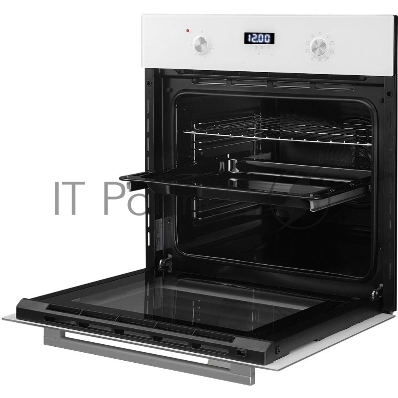 Встраиваемый духовой шкаф MONSHER/ Встраиваемый духовой шкаф MONSHER, электрический, High-Tech, 60 см, объем 72 л, 9 режимов, дисплей, таймер, телескопические направляющие на 1 уровень, цвет белый