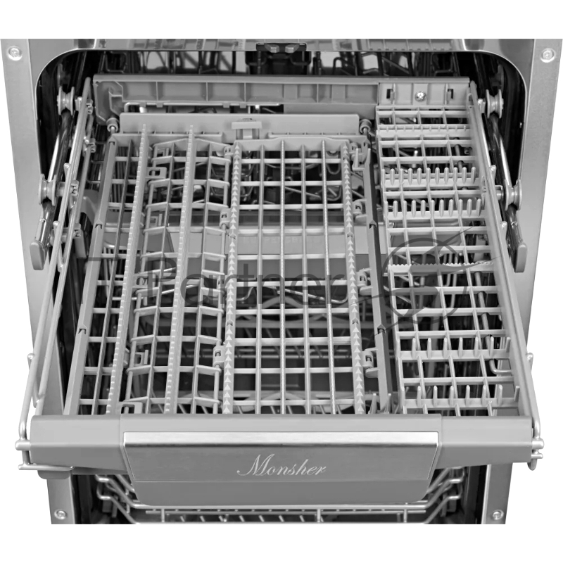 Встраиваемая посудомоечная машина Monsher/ Полностью встраиваемая посудомоечная,Количество корзин: 3,10 комплектов посуды,Луч на полу,Габариты (ВхШхГ), мм: 815х448х550
