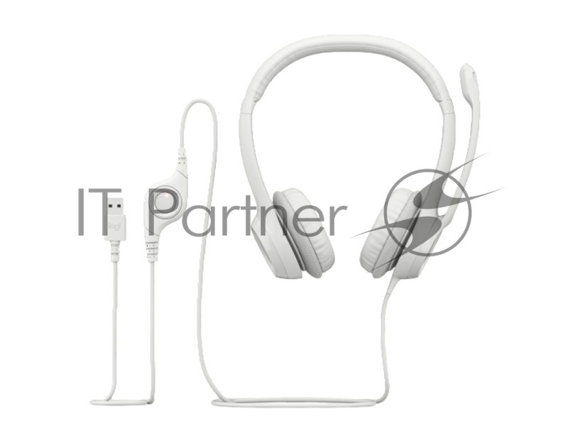 Гарнитура/ Headset Logitech H390 USB White