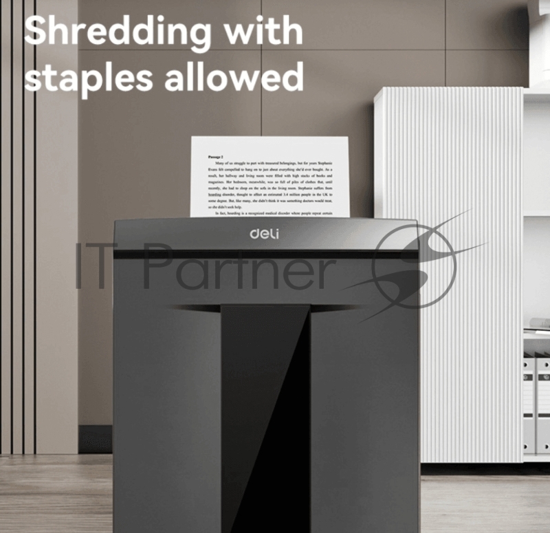 Уничтожитель бумаги Deli Шредер ET098