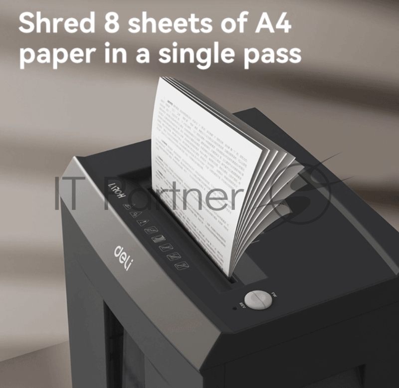 Уничтожитель бумаги Deli Шредер ET098