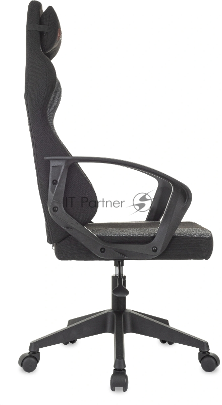 Кресло игровое Zombie Carry черный/серый крестов. пластик