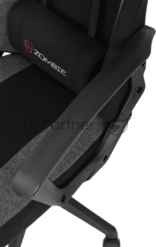 Кресло игровое Zombie Carry черный/серый крестов. пластик