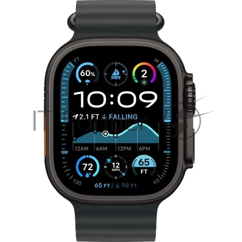 Часы Apple Watch Ultra 2 49mm Black Ti, Black Ocean Band MYTC3LW/A A2986 195949802560