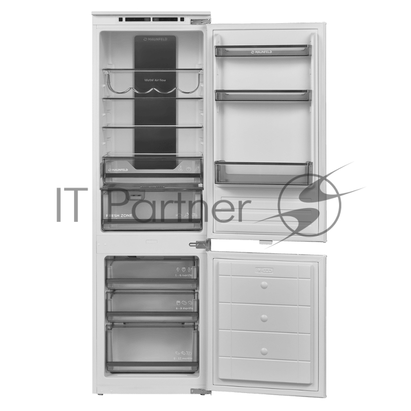 Встраиваемый холодильник Maunfeld MBF177NFWHGR Inverter