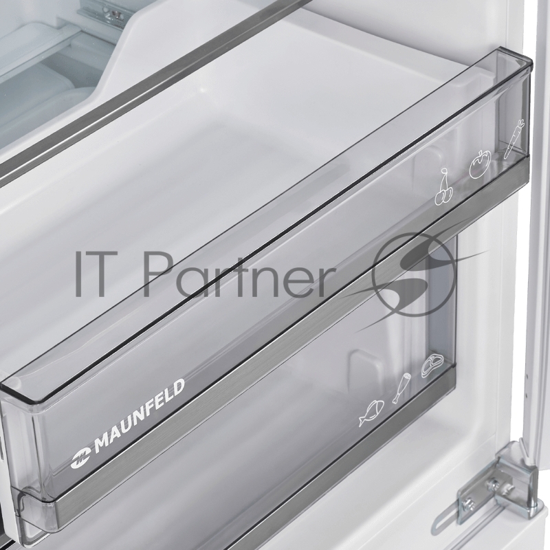 Встраиваемый холодильник Maunfeld MBF177NFWHGR Inverter