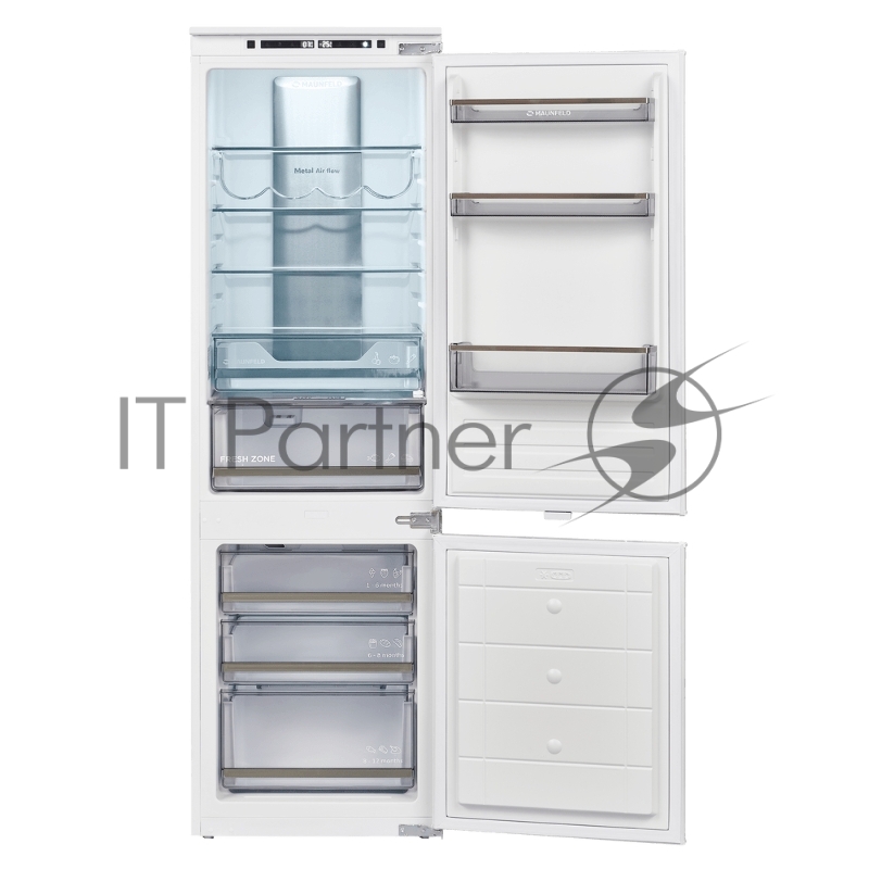 Встраиваемый холодильник Maunfeld MBF177NFWHGR Inverter