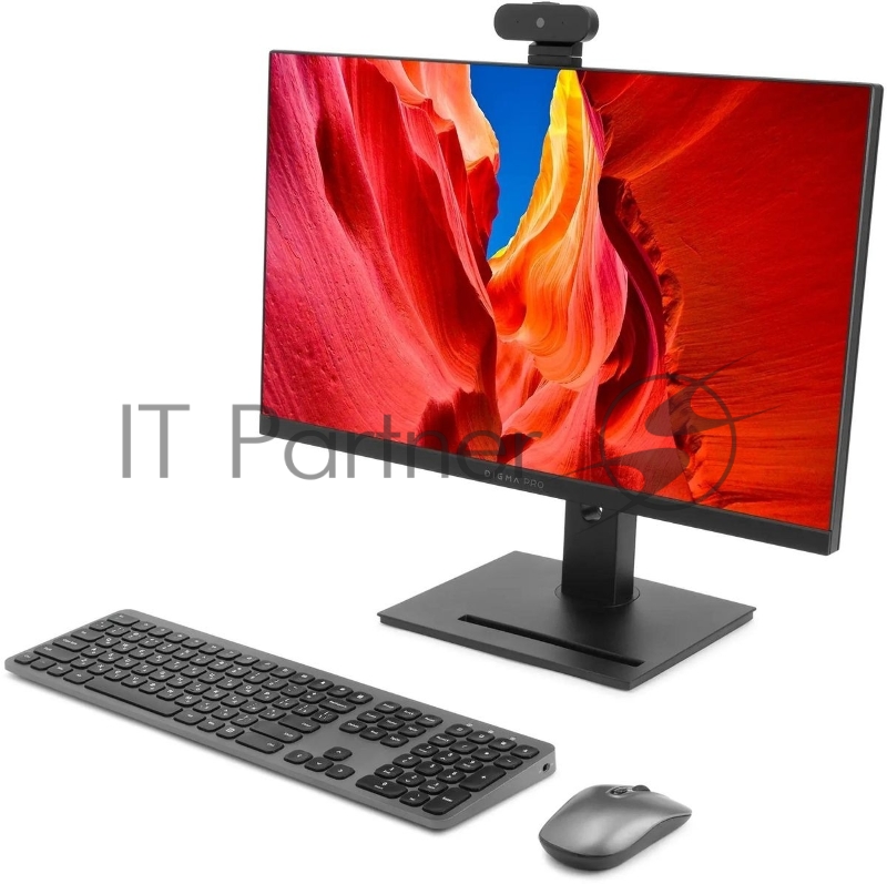 Моноблок Digma Pro Vision 23.8 Full HD i3 1215U (1.2) 8Gb SSD256Gb UHDG CR Windows 11 Pro Eth WiFi BT 90W клавиатура мышь Cam черный 1920x1080