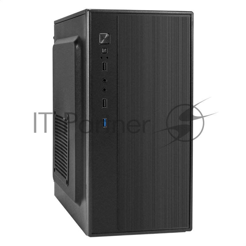 Корпус Minitower ExeGate BAA-408U-AAA350 (mATX, БП AAA350 с вент. 8см, 2*USB+1*USB3.0, HD Audio, черный)