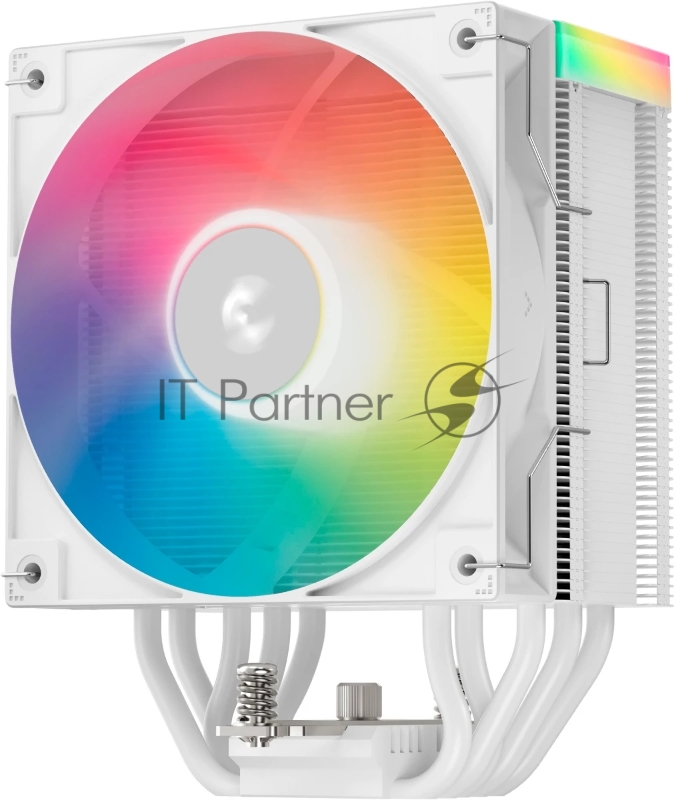 Кулер для процессора DEEPCOOL AG500 WH ARGB V2 белый 120мм алюминий+медь 1850rpm 29.4db 4-pin 240W 155мм