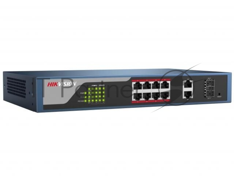 Коммутатор Hikvision DS-3E1310P-EI/M (L2) 8x100Мбит/с 2SFP 60W