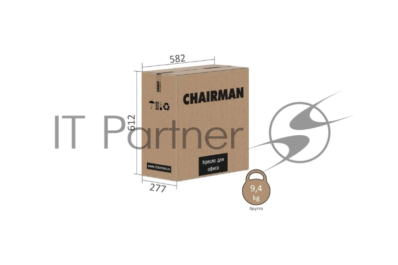 Офисное кресло Chairman 696LT N Россия TW-01 черный (7180161)