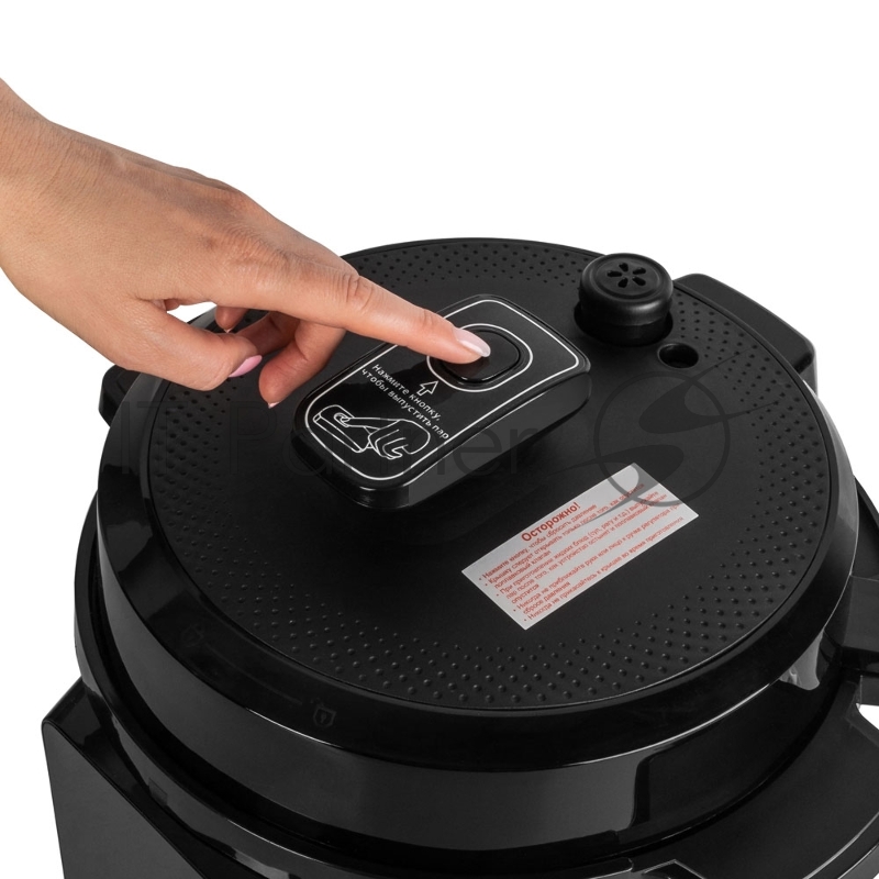 Скороварка-мультиварка электрическая Endever Vita-133, черный/стальной, мощность 1200 Вт, емкость 6л, 12 авторежимов работы, книга рецептов, 2 шт/уп.