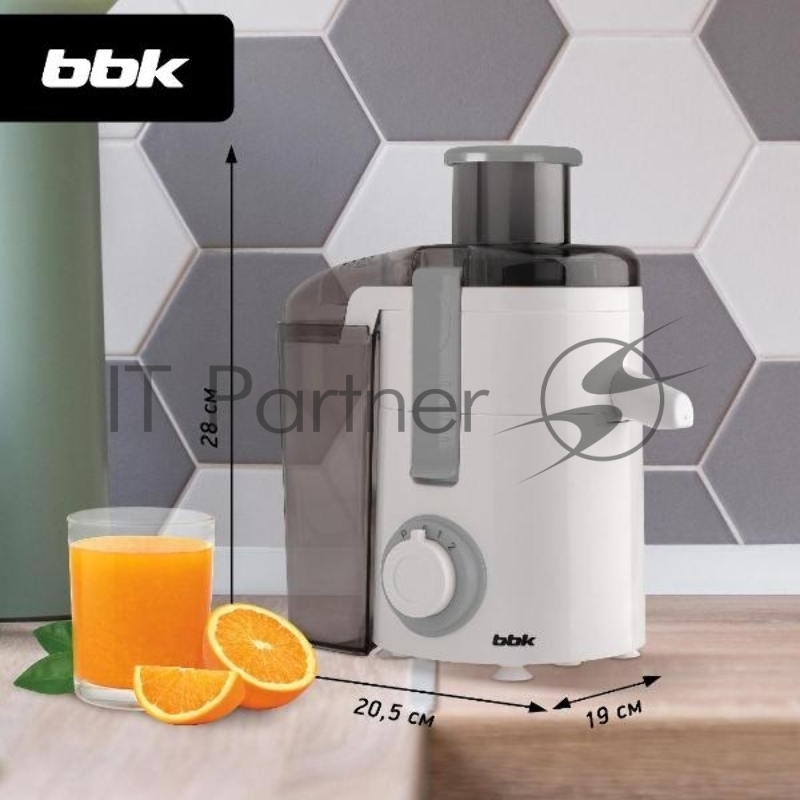Соковыжималка BBK JC060-H21 серый/белый