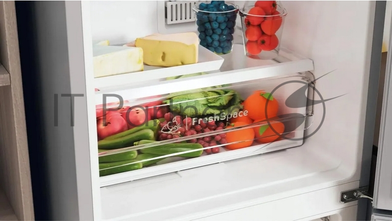 Холодильник Indesit ITS 4180 G серебристый двухкамерный 220/78л морозилка снизу, No Frost