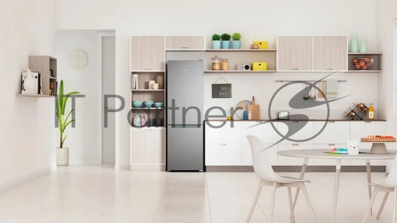 Холодильник Indesit ITS 4180 G серебристый двухкамерный 220/78л морозилка снизу, No Frost