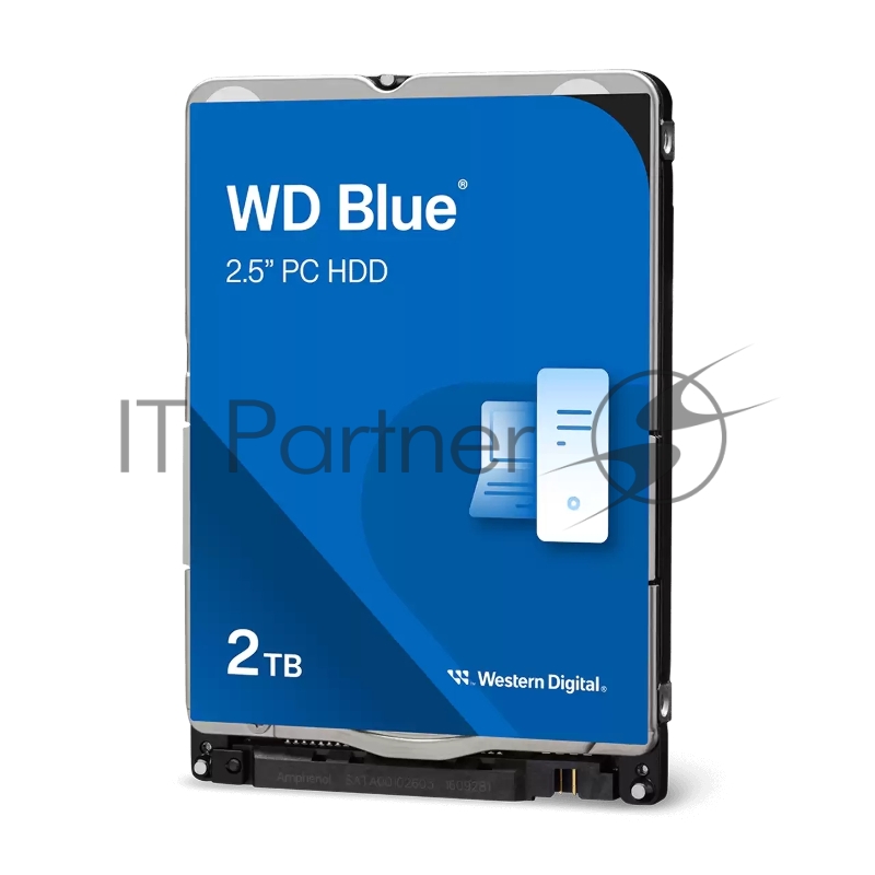 Жесткий диск HDD WD SATAIII 2Tb 2.5 Blue 5400 128Mb 1 year warranty