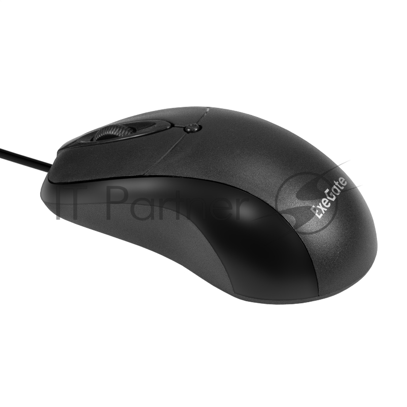 Мышь ExeGate Professional Standard B100 (USB, оптическая, 1000dpi, 3D, 3 кнопки и колесо прокрутки, длина кабеля 1,5м, черный, Color Box)