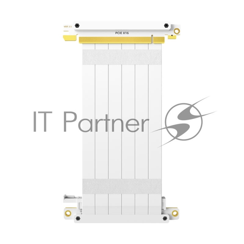 Кабель для корпуса/ Cable PCCooler PCI-Express4.0 PCIE 3.0/PCIE 4.0 X16 Graphics Card Extension Cable 185mm (PCI-E3.0 WH) White