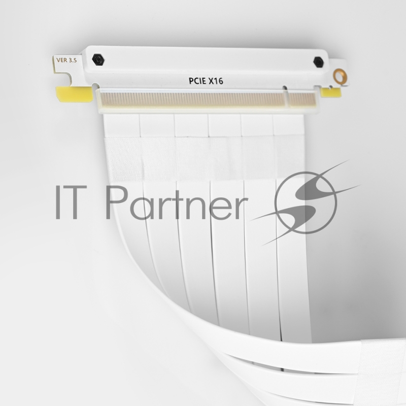 Кабель для корпуса/ Cable PCCooler PCI-Express4.0 PCIE 3.0/PCIE 4.0 X16 Graphics Card Extension Cable 185mm (PCI-E3.0 WH) White
