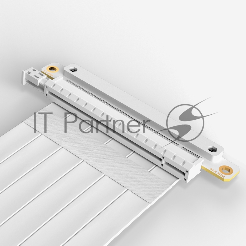 Кабель для корпуса/ Cable PCCooler PCI-Express4.0 PCIE 3.0/PCIE 4.0 X16 Graphics Card Extension Cable 185mm (PCI-E3.0 WH) White