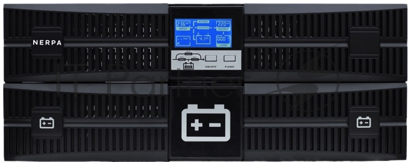 ИБП NERPA RU (online, Rack/Tower, 10 kVA/10kW, установлено 16 x 12V,9Ah АКБ, возможность подключения внешних АКБ)