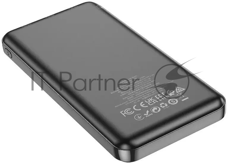 Мобильный аккумулятор Hoco J100 High-ranking 10000mAh 2.1A 2xUSB-A черный