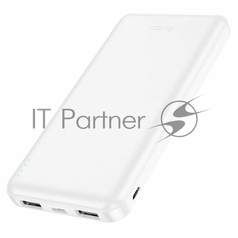 Мобильный аккумулятор Hoco J100 High-ranking 10000mAh 2.1A 2xUSB-A белый (J100 HIGH-RANKING WHITE)