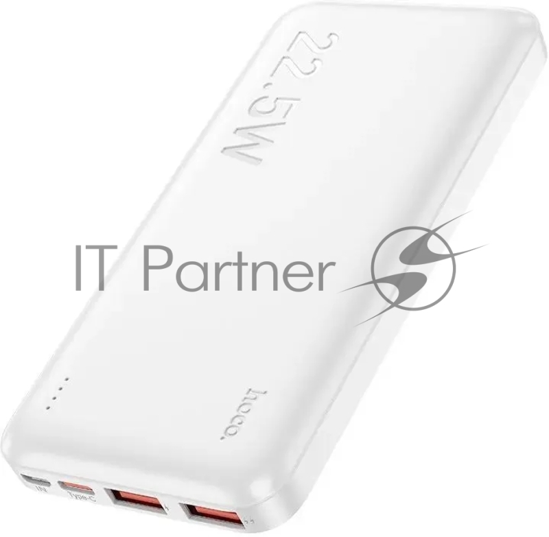 Мобильный аккумулятор Hoco J101 Astute 10000mAh QC3.0/PD3.0 22.5W 5A 2xUSB-A/USB-C белый (J101 ASTUTE WHITE)