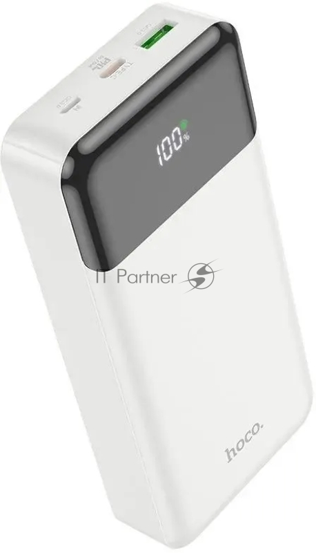 Мобильный аккумулятор Hoco J102A Cool figure 20000mAh QC/PD 20W 5A USB-A/USB-C белый (J102A COOL FIGURE WHITE)