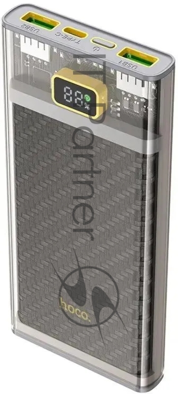 Мобильный аккумулятор Hoco J103 Discovery edition 10000mAh QC/PD 22.5W 5A 2xUSB-A/USB-C серый (J103 DISCOVERY EDITION GRAY)
