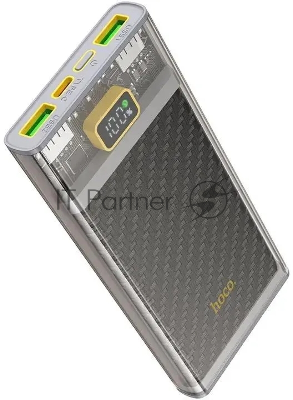 Мобильный аккумулятор Hoco J103 Discovery edition 10000mAh QC/PD 22.5W 5A 2xUSB-A/USB-C серый (J103 DISCOVERY EDITION GRAY)