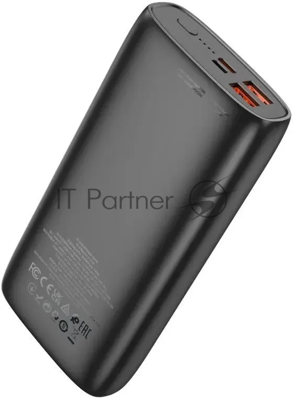 Мобильный аккумулятор Hoco J122A Respect 20000mAh QC/PD 22.5W 3A USB-A/USB-C черный
