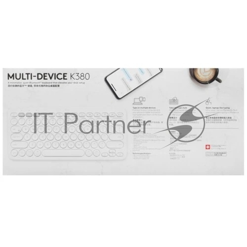 Клавиатура Logitech K380, белый 920-009163