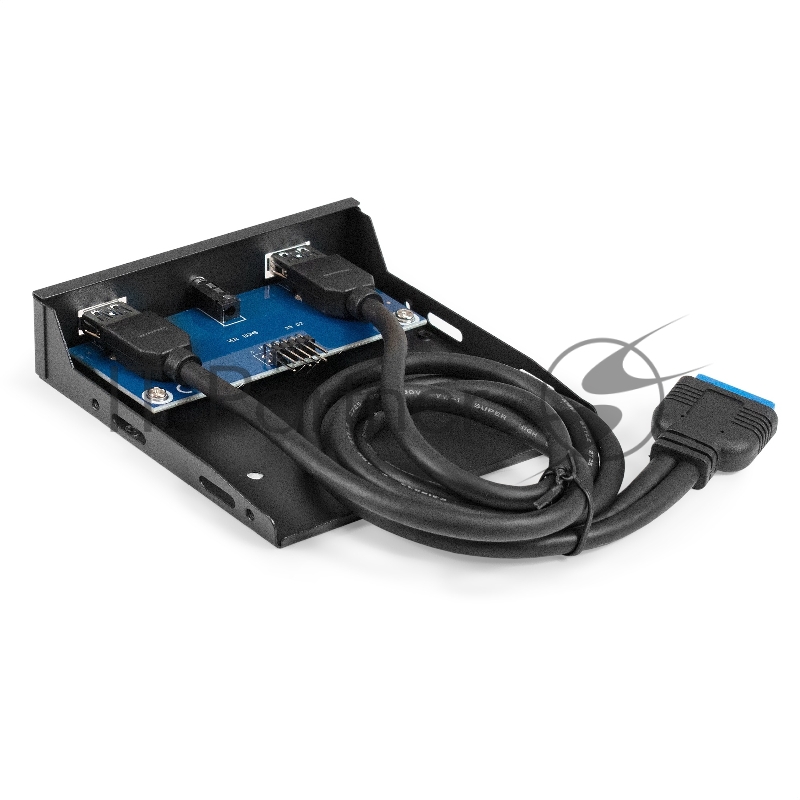 Планка USB на переднюю панель ExeGate U3H-627S, 3,5, 2*USB3.0+HD Audio Combo, черная, металл, подсоед. к MB